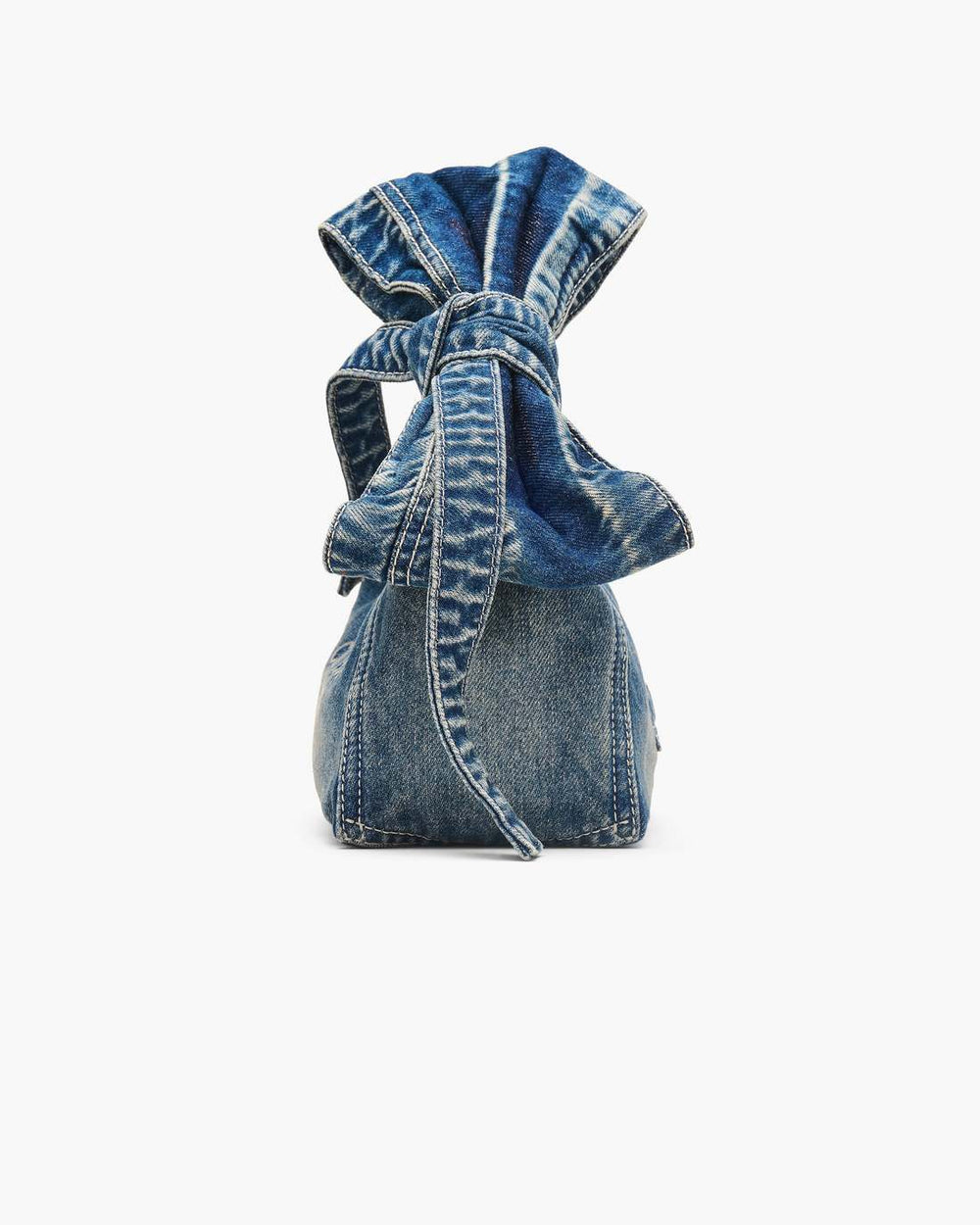 The Bow Denim Mini Sack Bag Medium Wash Indigo | Marc Jacobs Online