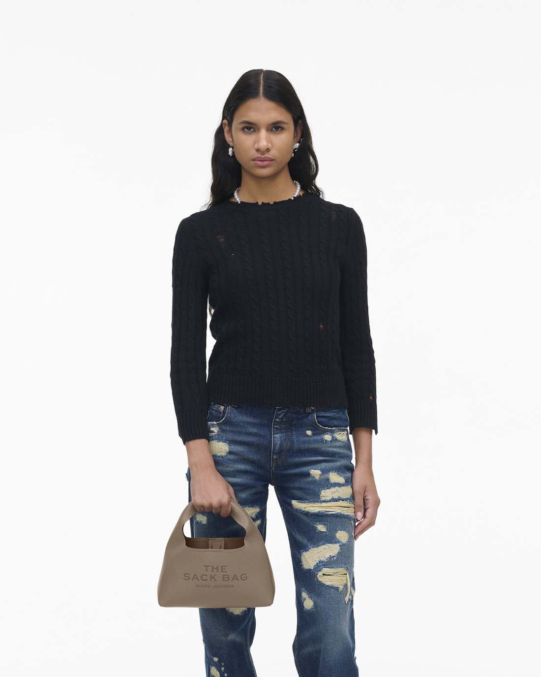 The Mini Sack Bag Cement | Marc Jacobs Outlet