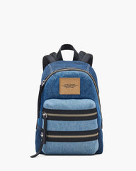 The Biker Colorblock Denim Medium Backpack Indigo Multi | Marc Jacobs Online