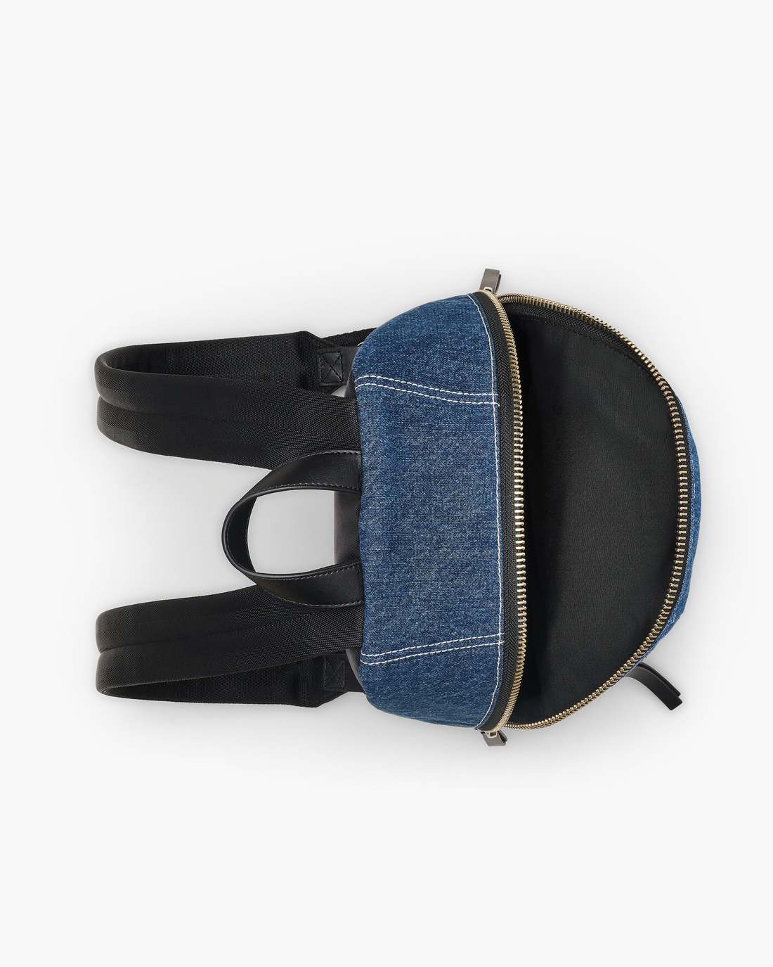 The Biker Colorblock Denim Medium Backpack Indigo Multi | Marc Jacobs Online