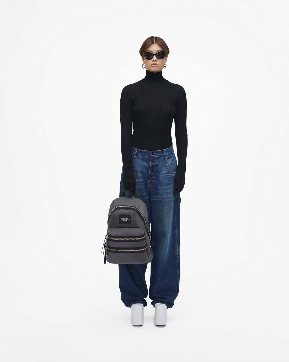 The Biker Nylon Large Backpack Dark Shadow | Marc Jacobs Outlet