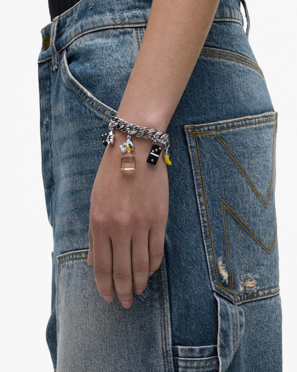 Perfect Charm Bracelet Silver/Pink Multi | Marc Jacobs cheap