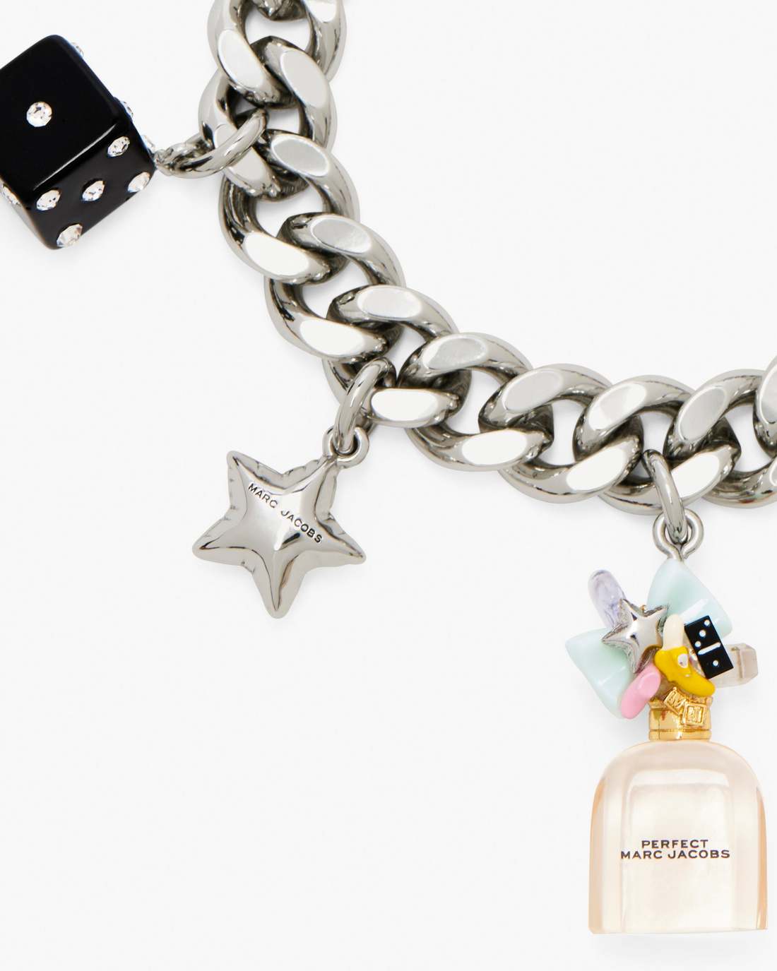 Perfect Charm Bracelet Silver/Pink Multi | Marc Jacobs cheap