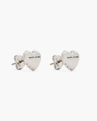 The Heart Balloon Stud Earrings Light Antique Silver | Marc Jacobs cheap