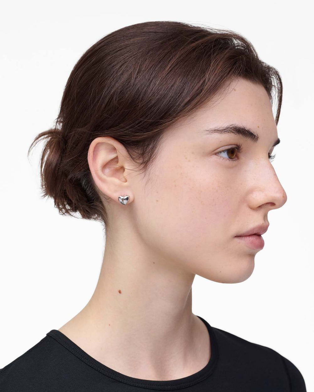 The Heart Balloon Stud Earrings Light Antique Silver | Marc Jacobs cheap