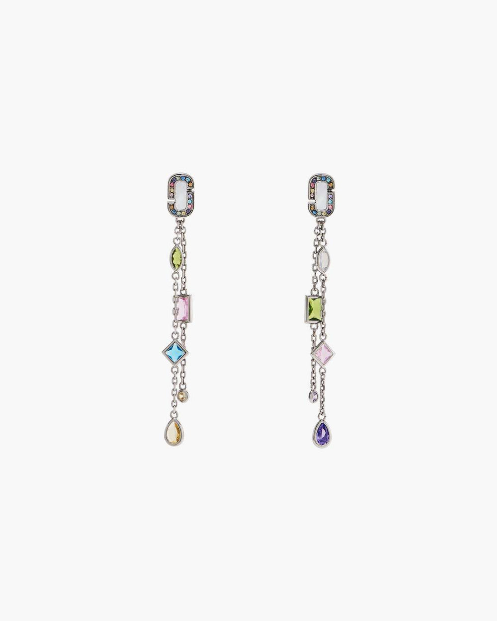 The J Marc Luxe Gem Linear Earrings Silver/Multi | Marc Jacobs cheap