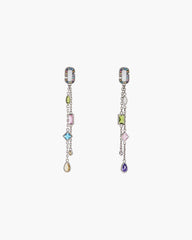 The J Marc Luxe Gem Linear Earrings Silver/Multi | Marc Jacobs cheap
