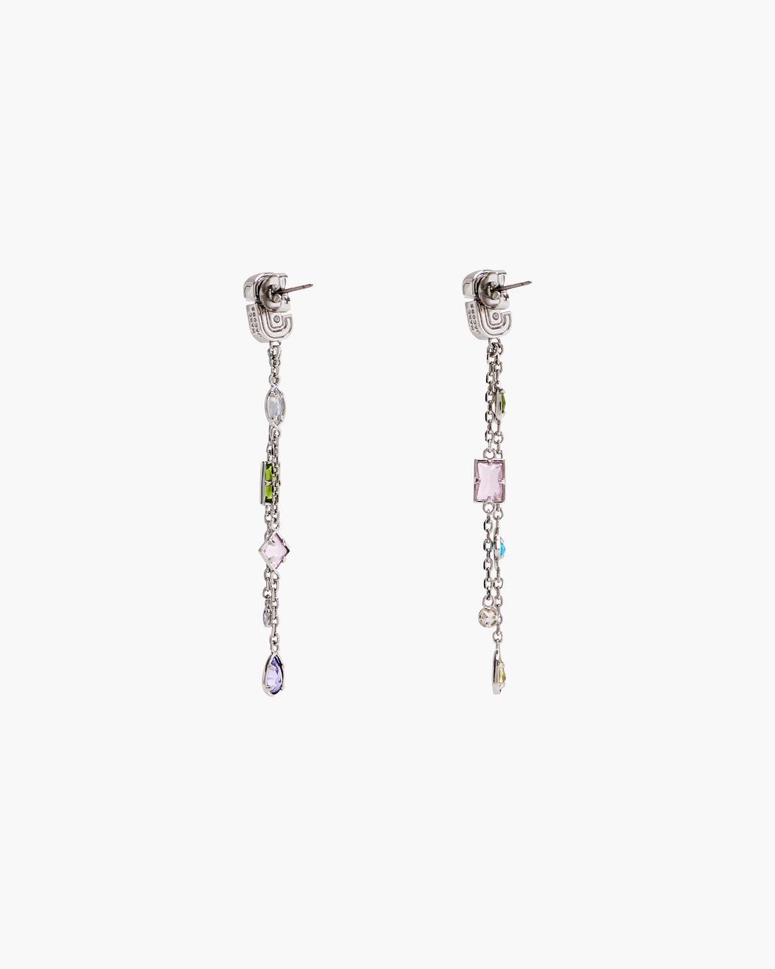 The J Marc Luxe Gem Linear Earrings Silver/Multi | Marc Jacobs cheap