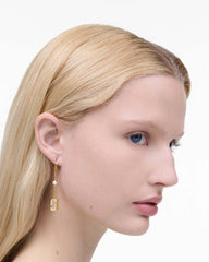 The J Marc Luxe Linear Earrings Gold/Crystal | Marc Jacobs discount