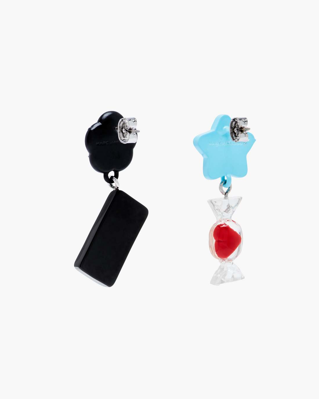 The Sticker Charm Earrings Silver Multi | Marc Jacobs Online