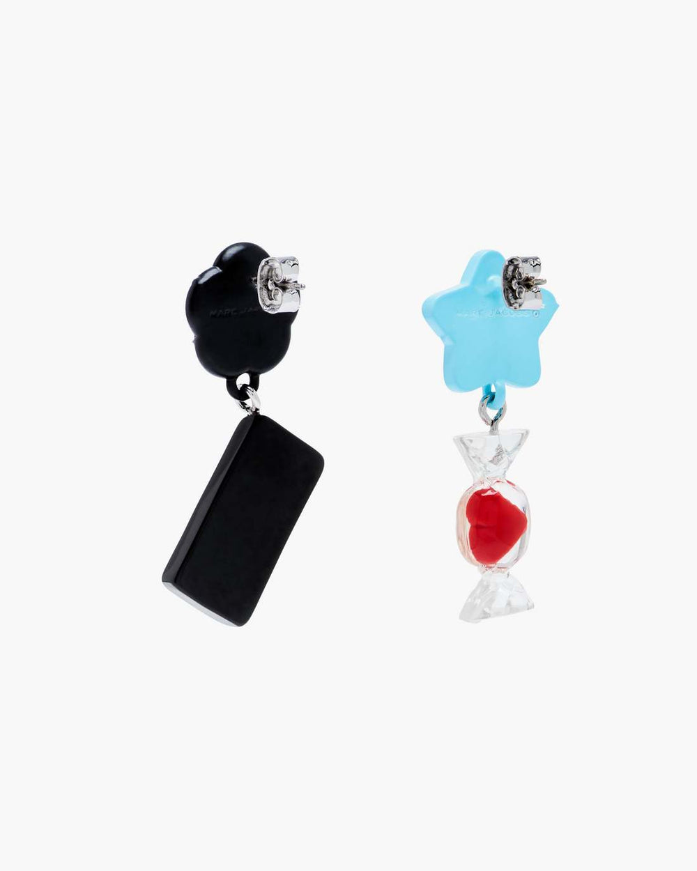 The Sticker Charm Earrings Silver Multi | Marc Jacobs Online