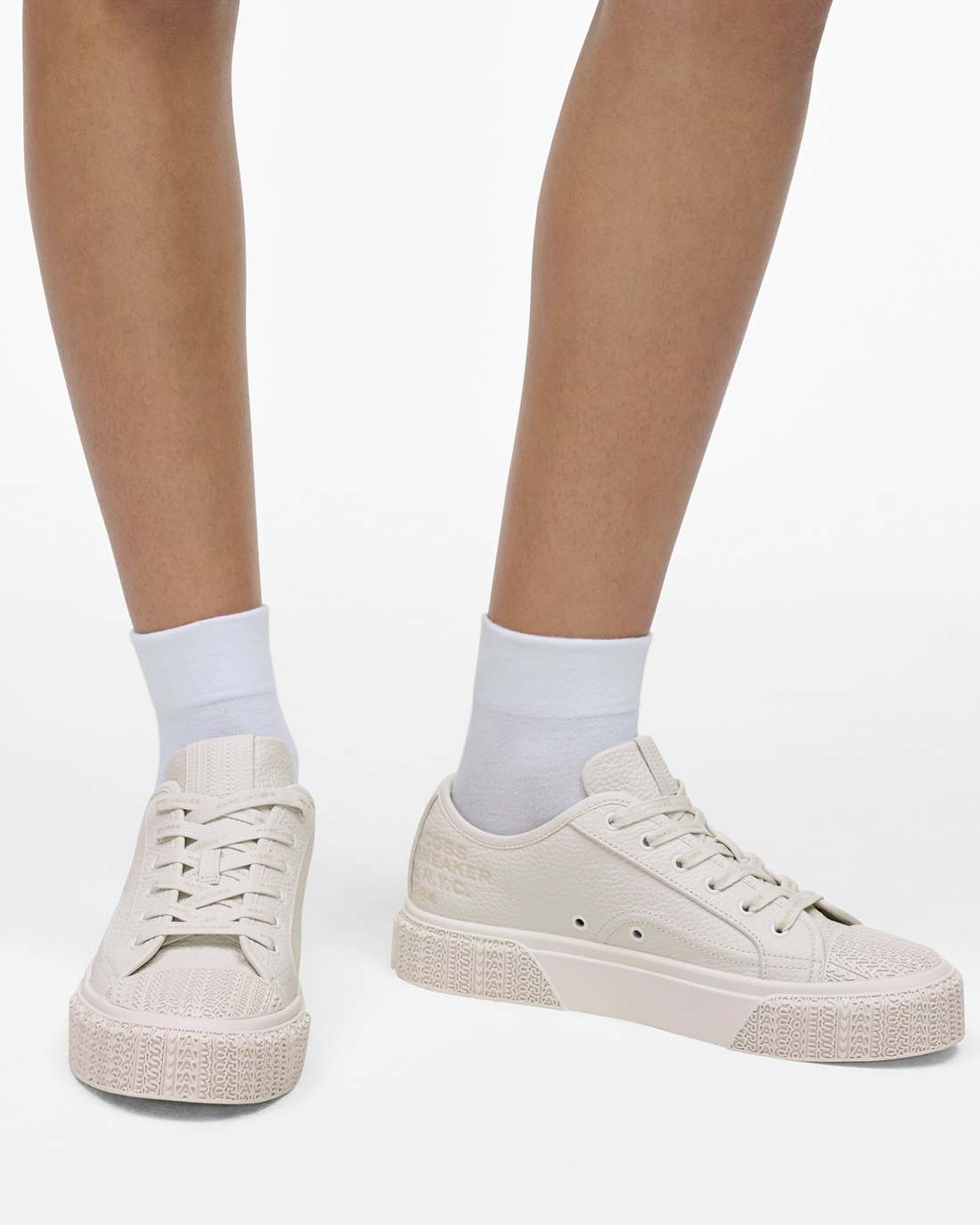 The Leather Sneaker Cotton White | Marc Jacobs for sale