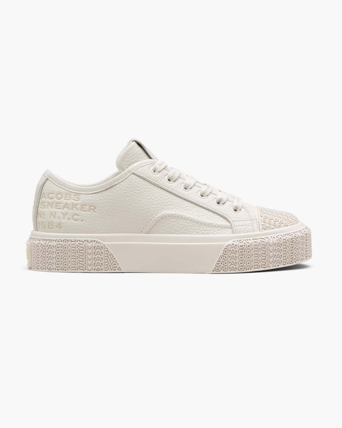 The Leather Sneaker Cotton White | Marc Jacobs for sale