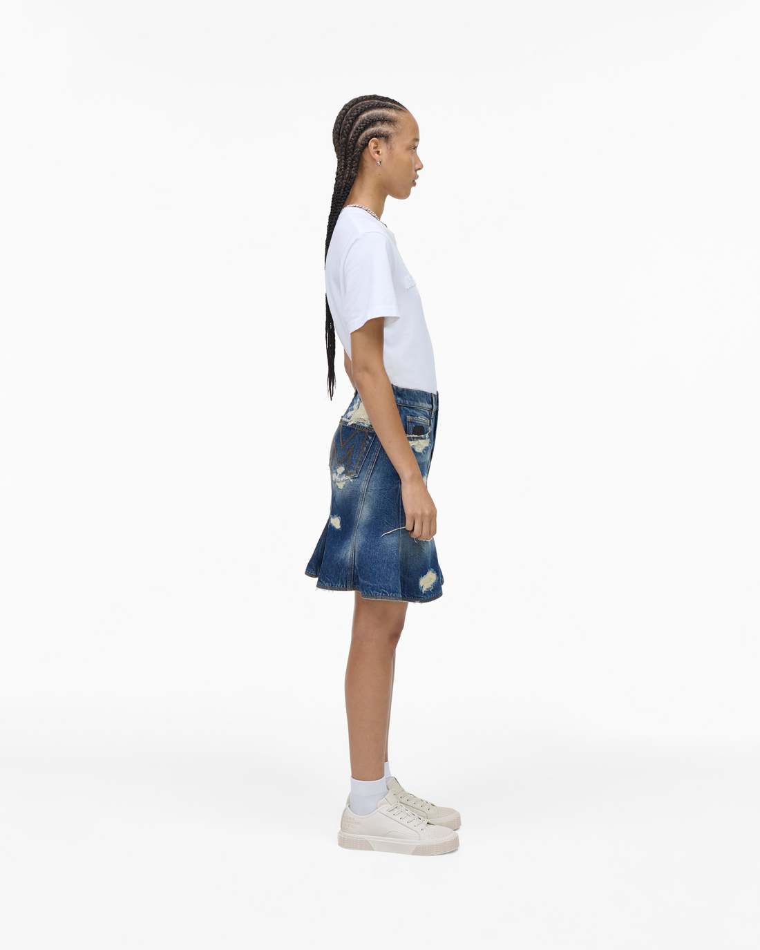 The Leather Sneaker Cotton White | Marc Jacobs for sale