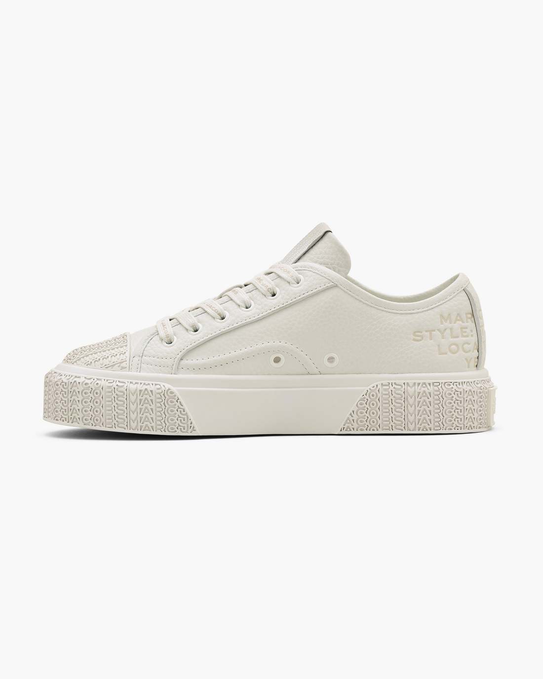 The Leather Sneaker Cotton White | Marc Jacobs for sale
