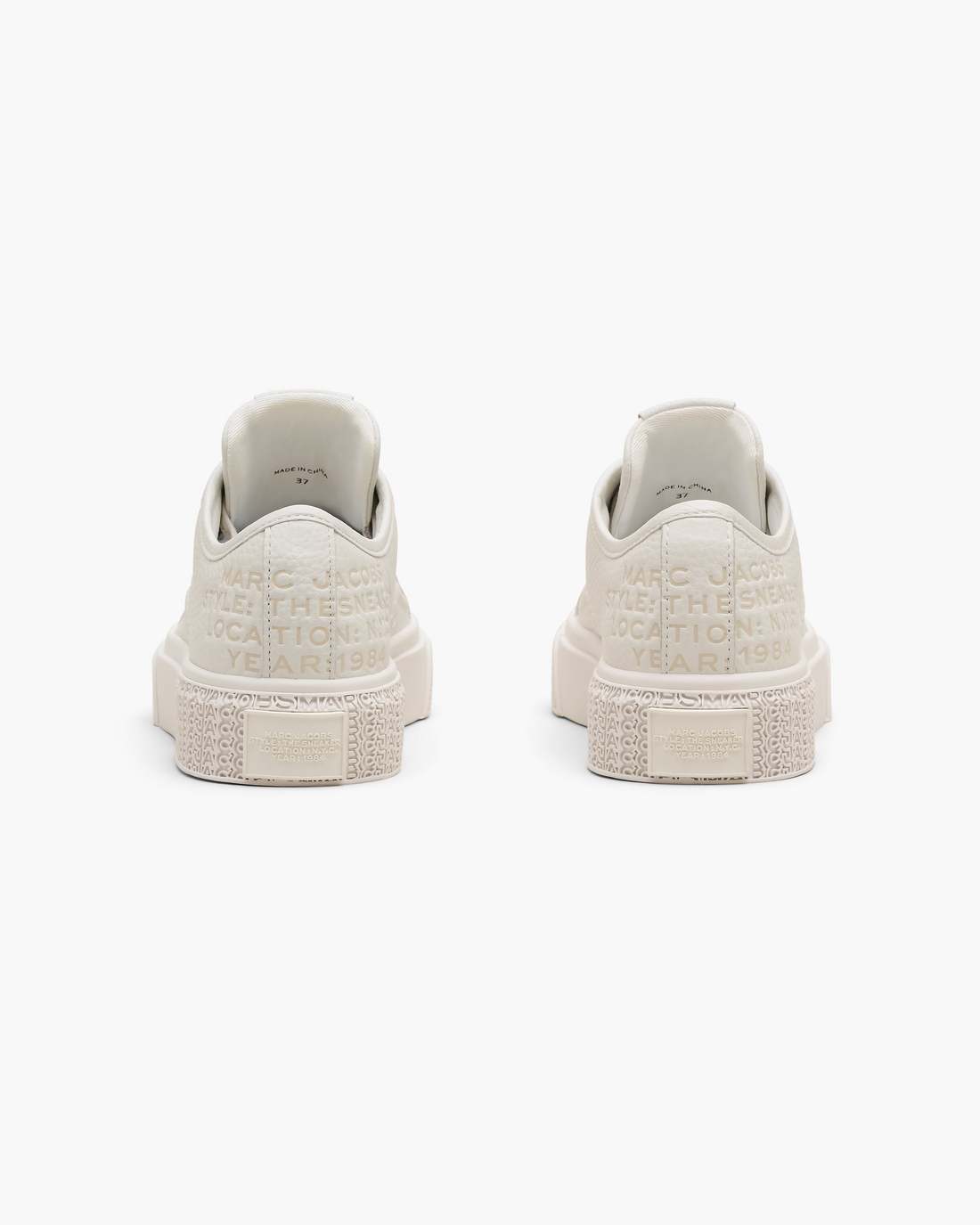 The Leather Sneaker Cotton White | Marc Jacobs for sale