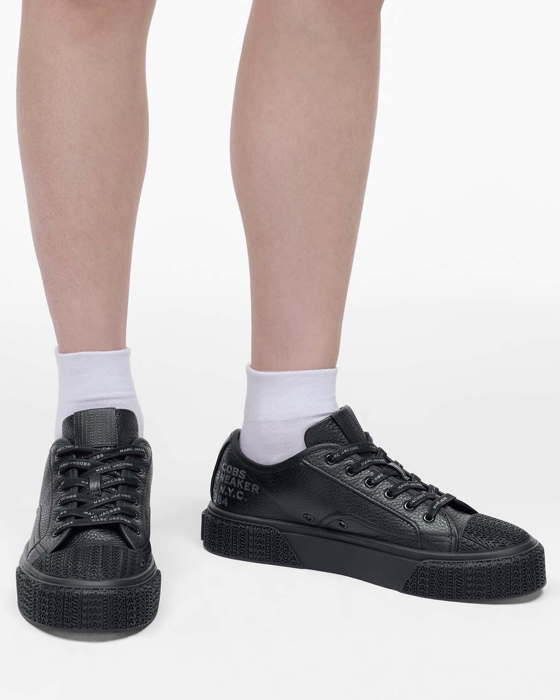 The Leather Sneaker Black | Marc Jacobs Online