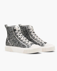 The Sequin High Top Sneaker Silver | Marc Jacobs Outlet