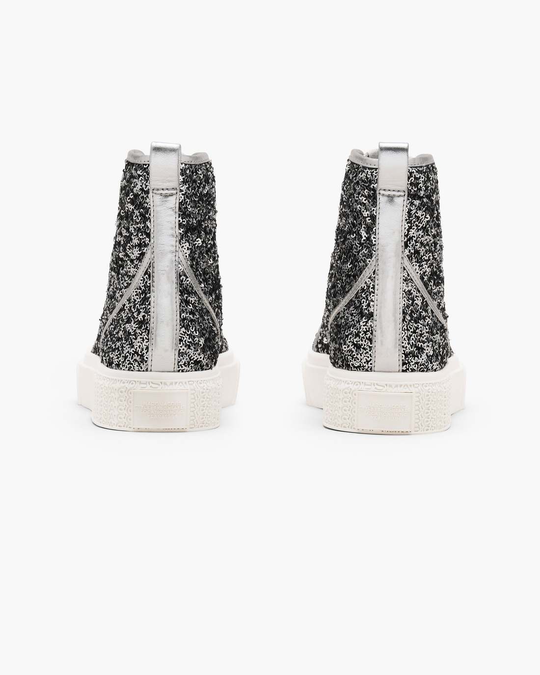 The Sequin High Top Sneaker Silver | Marc Jacobs Outlet