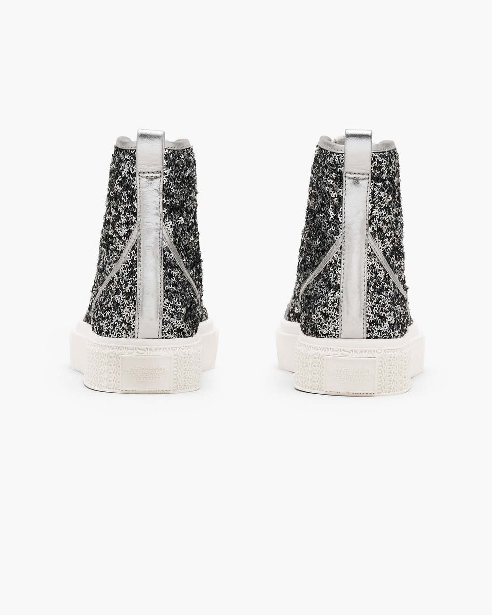 The Sequin High Top Sneaker Silver | Marc Jacobs Outlet