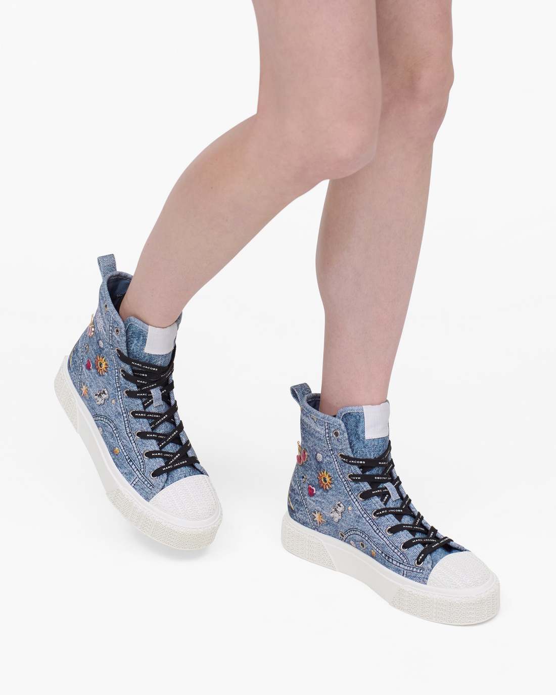 The Trinket Charm High Top Sneaker Medium Wash Multi | Marc Jacobs cheap