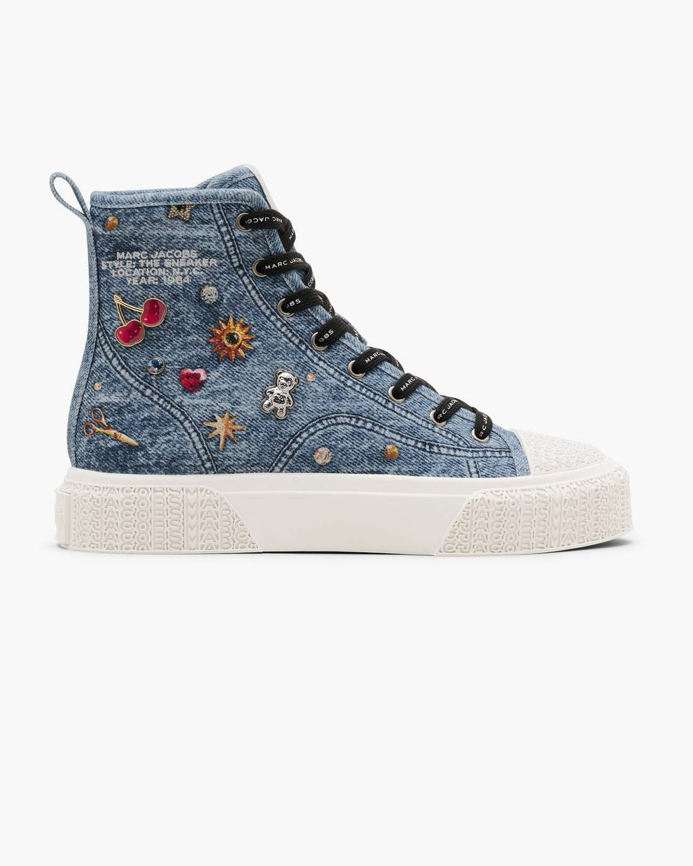 The Trinket Charm High Top Sneaker Medium Wash Multi | Marc Jacobs cheap