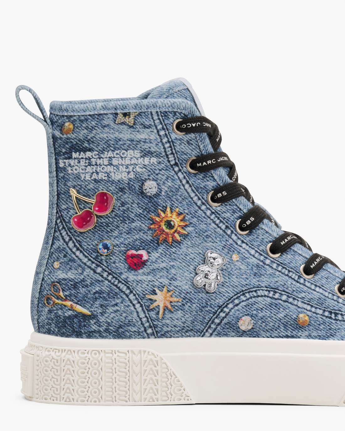 The Trinket Charm High Top Sneaker Medium Wash Multi | Marc Jacobs cheap