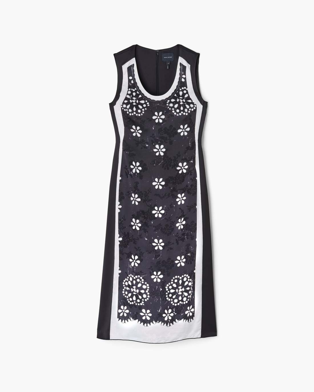 Trompe L'Oeil Eyelet Dress Black/White | Marc Jacobs Outlet