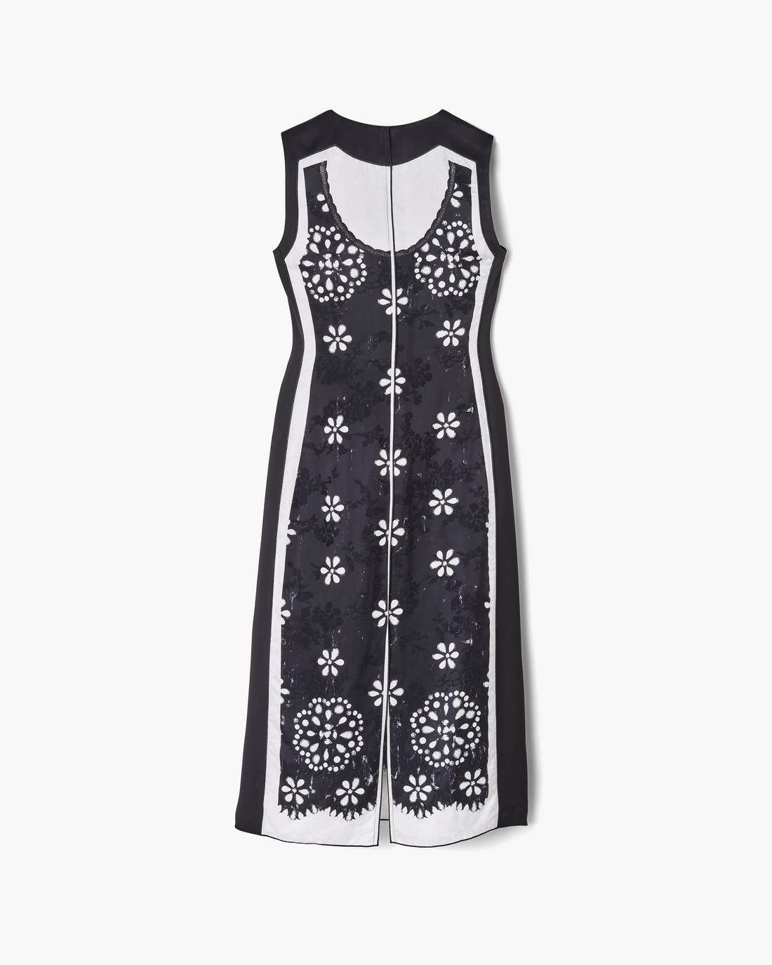 Trompe L'Oeil Eyelet Dress Black/White | Marc Jacobs Outlet