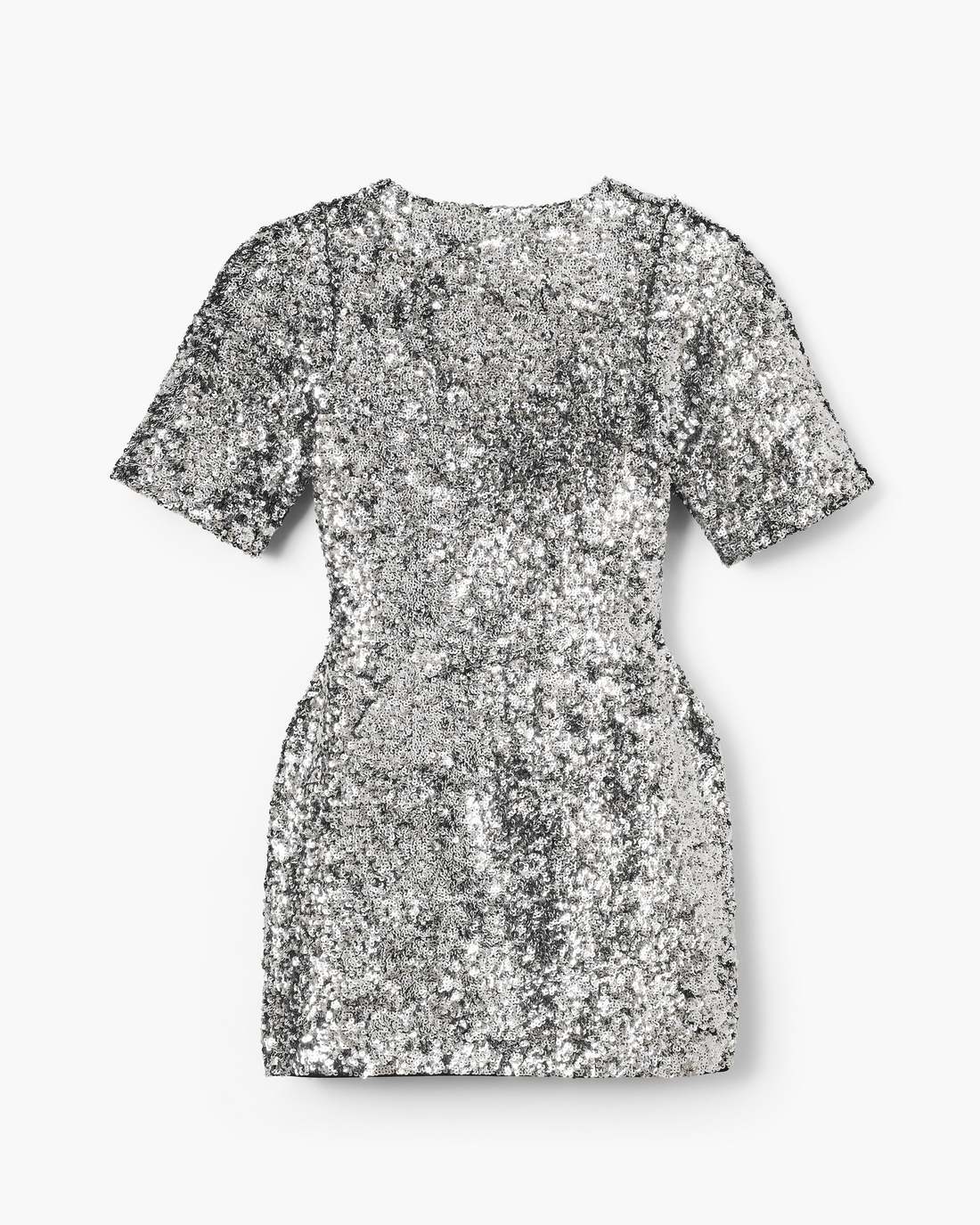 Sequin V-Neck Knit Dress Silver | Marc Jacobs cheap