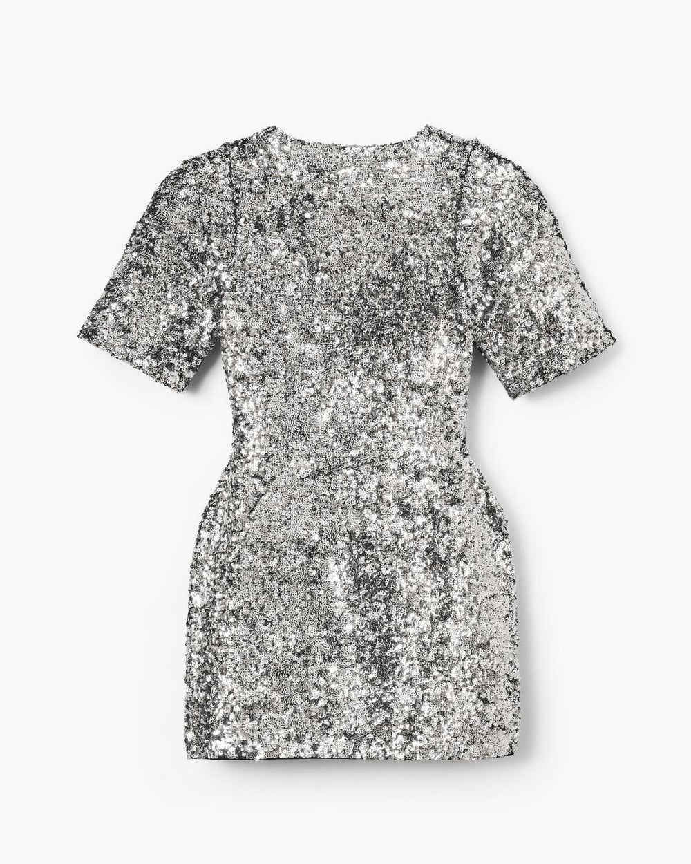 Sequin V-Neck Knit Dress Silver | Marc Jacobs cheap