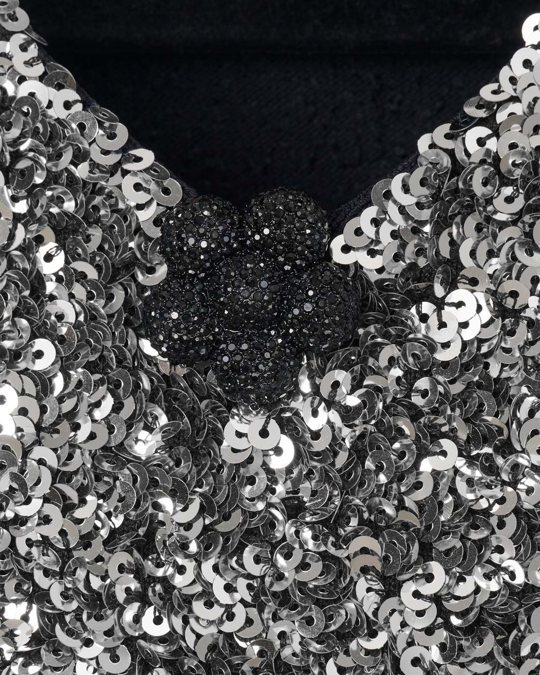 Sequin V-Neck Knit Dress Silver | Marc Jacobs cheap