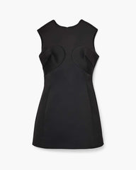Seamed Up Satin Dress Black | Marc Jacobs Outlet