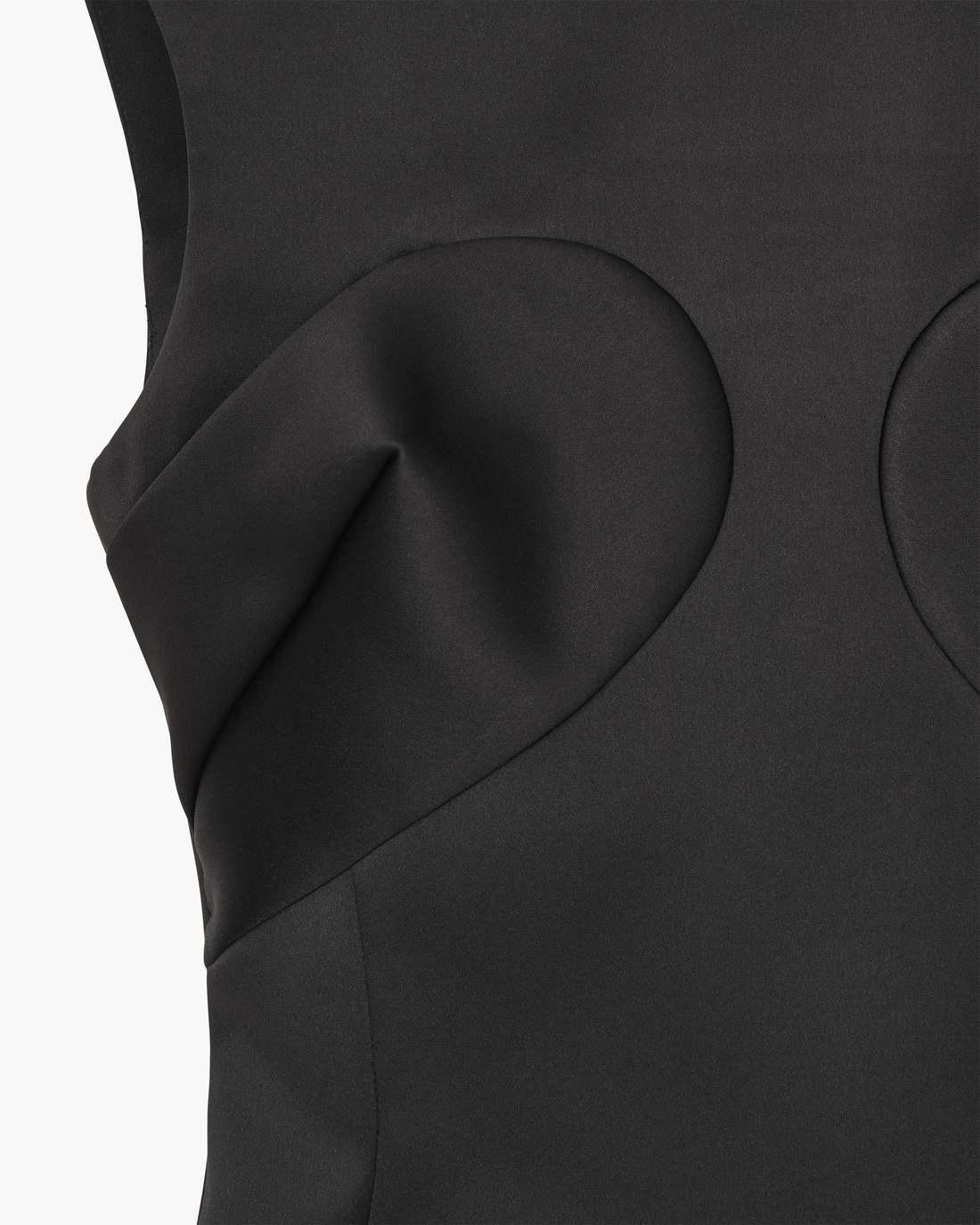 Seamed Up Satin Dress Black | Marc Jacobs Outlet