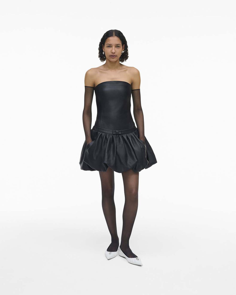 The Leather Bubble Dress Black | Marc Jacobs Online
