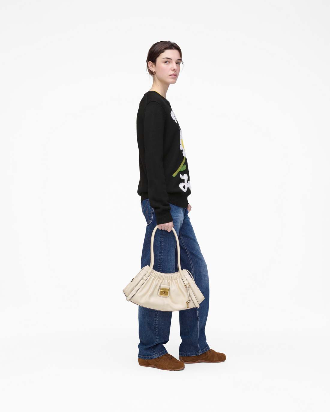 Marc Is Joy Jacquard Crewneck Black | Marc Jacobs for sale