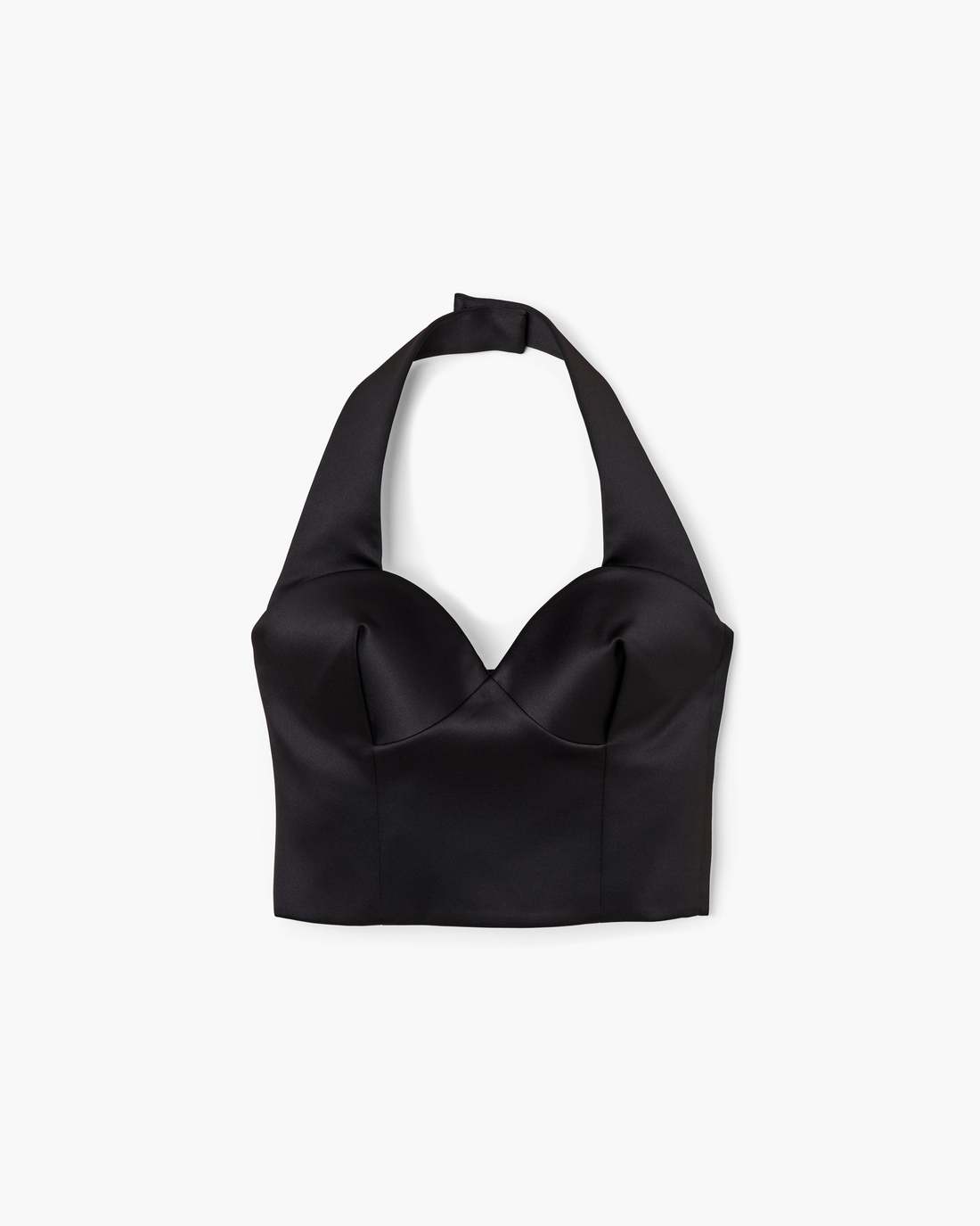 Sculpted Satin Halter Top Black | Marc Jacobs cheap
