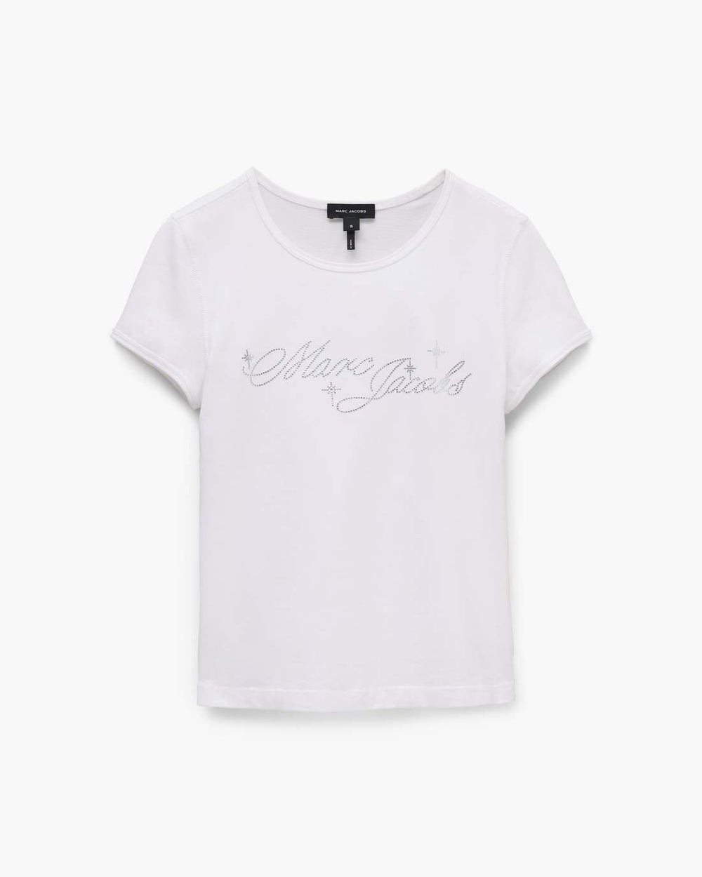 Charm Logo Shrunken Tee White | Marc Jacobs discount