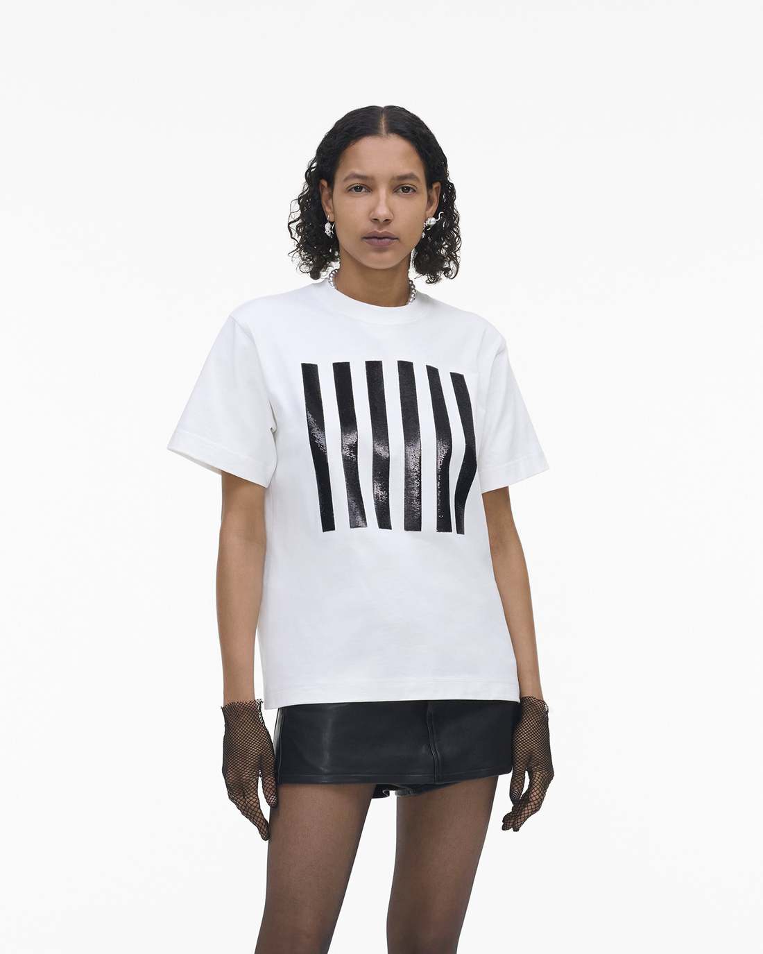 The Stripe Box Tee White | Marc Jacobs for sale