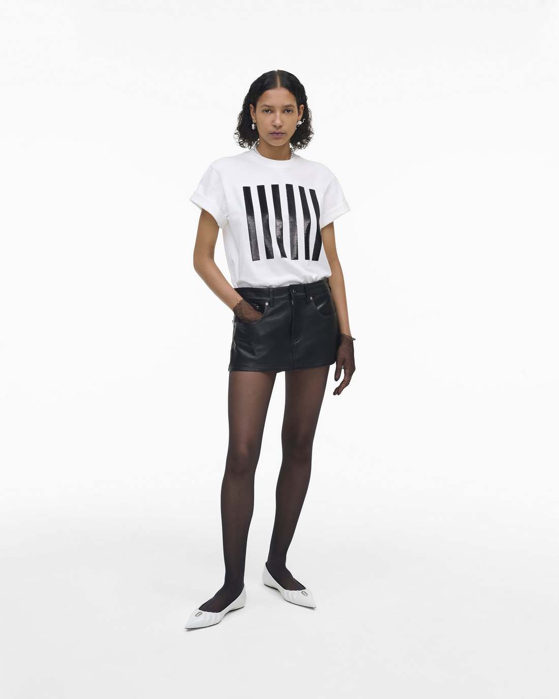 The Stripe Box Tee White | Marc Jacobs for sale