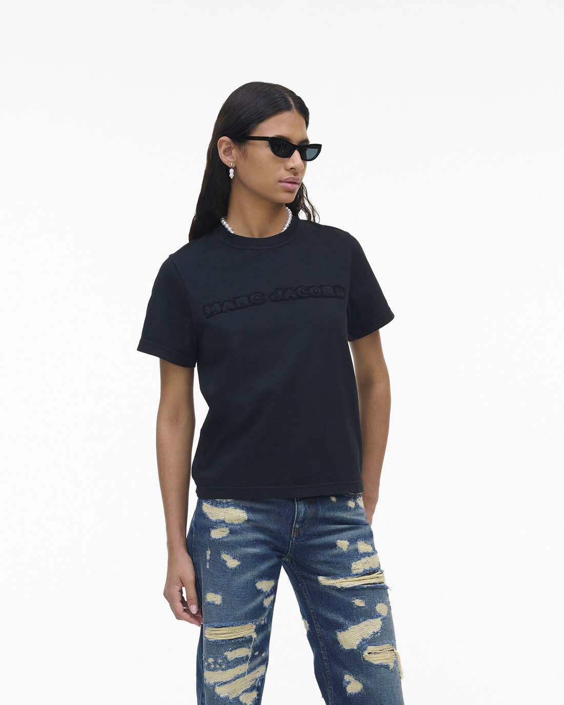The Logo Baby Tee Black | Marc Jacobs Online