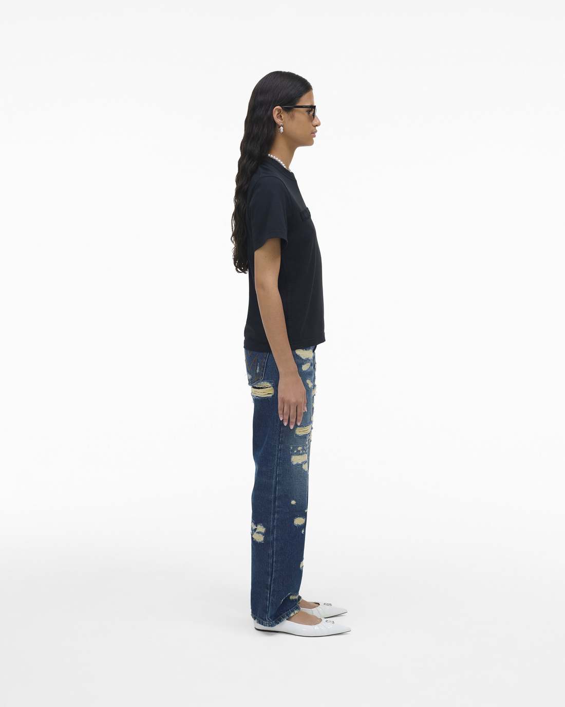 The Logo Baby Tee Black | Marc Jacobs Online