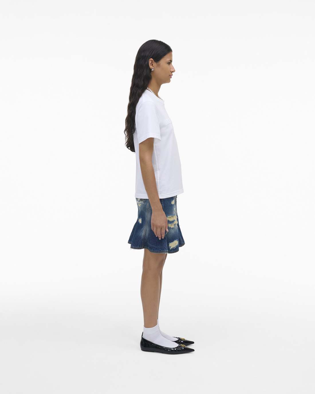 The Logo Baby Tee White | Marc Jacobs Outlet