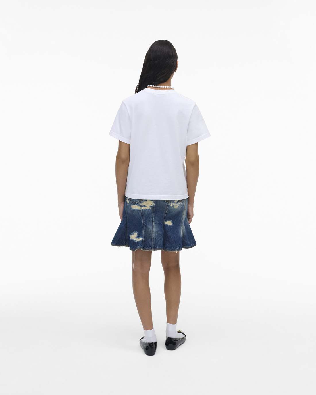The Logo Baby Tee White | Marc Jacobs Outlet