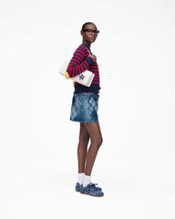 Argyle Patchwork Mini Skirt Bright Indigo | Marc Jacobs on sale