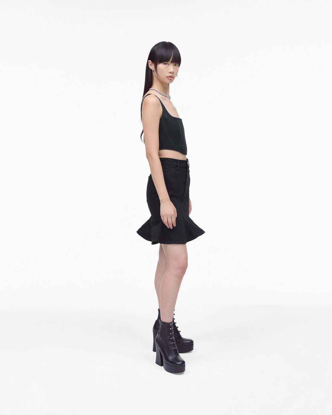 The Fluted Mini Skirt Black | Marc Jacobs discount