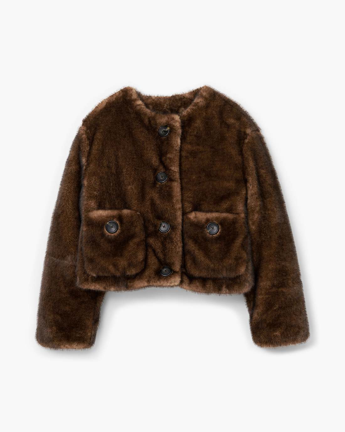 Teddy Cropped Jacket Ebony | Marc Jacobs Outlet