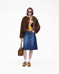 Teddy Cropped Jacket Ebony | Marc Jacobs Outlet