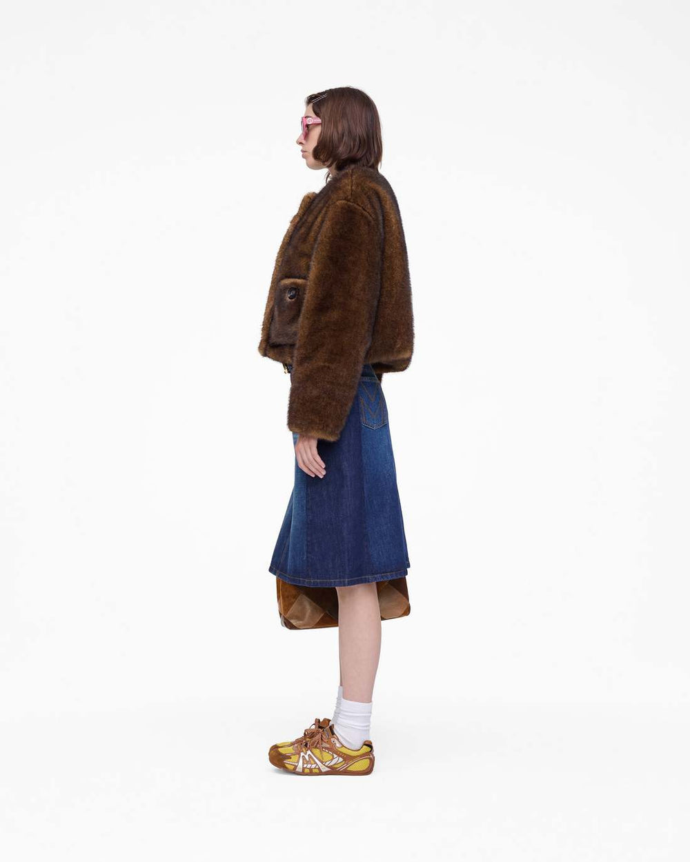 Teddy Cropped Jacket Ebony | Marc Jacobs Outlet