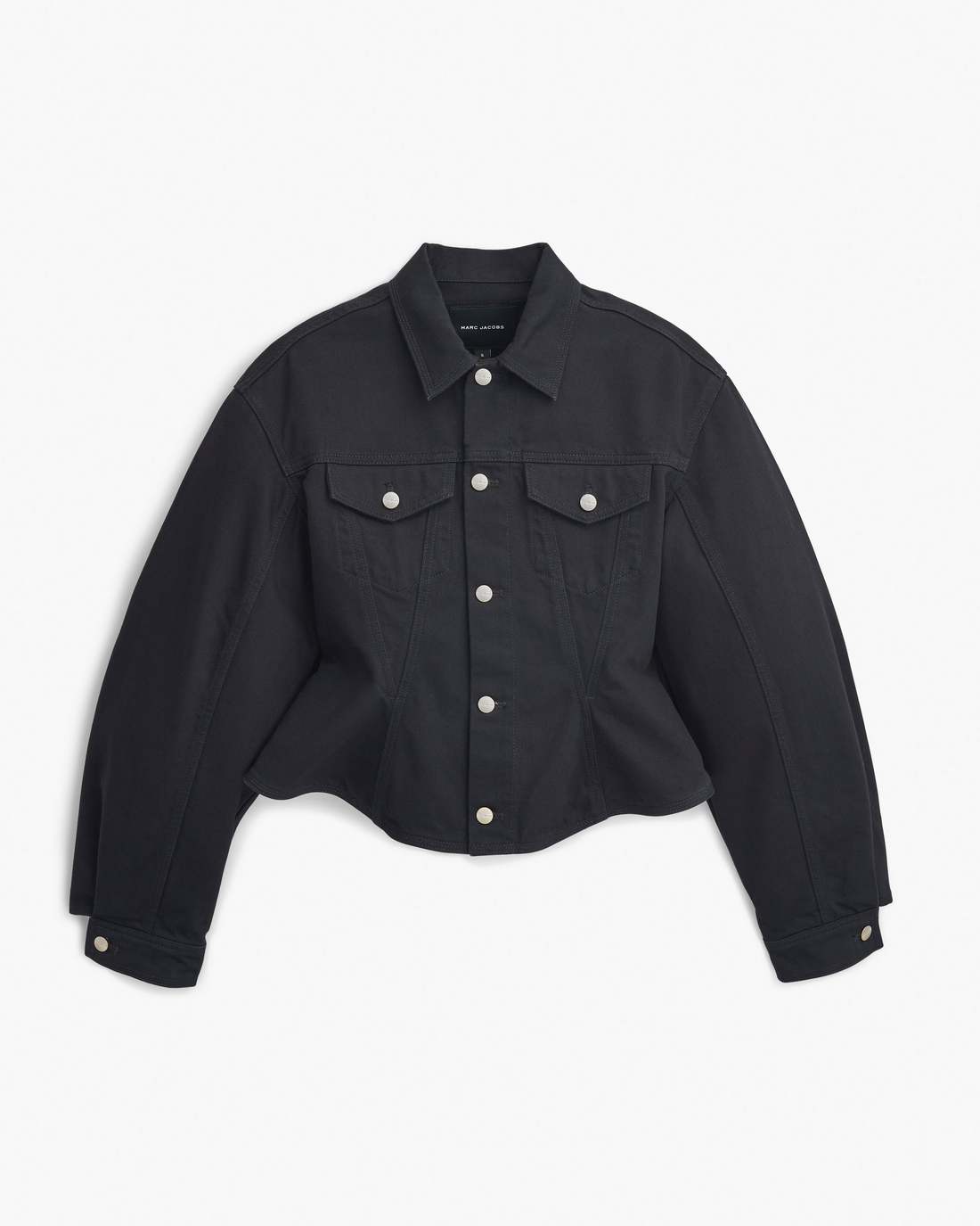 The Fluted Denim Jacket Black | Marc Jacobs discount